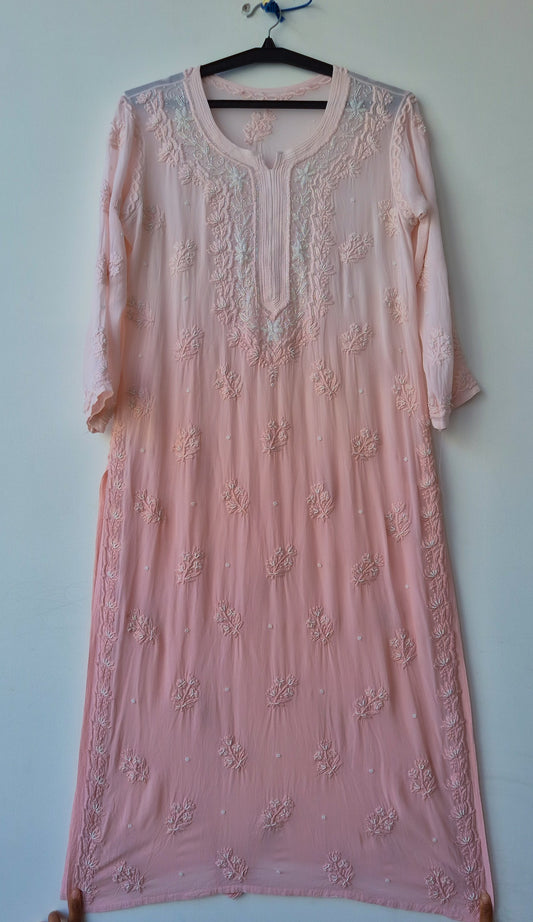 Noori Pearls Restock Premium Georgette Chikankari And Cutdana Embroidery (pre booking)