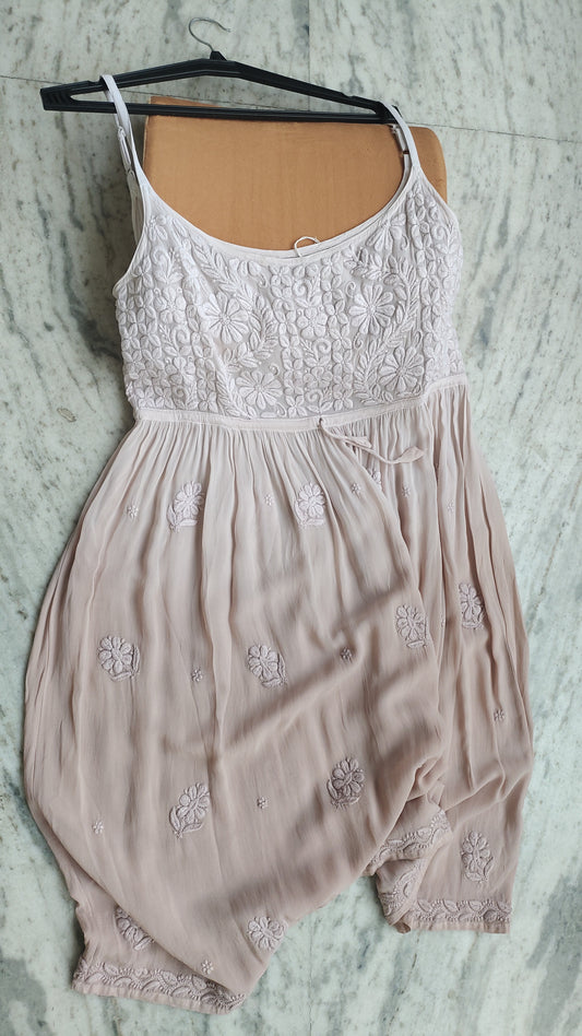Pretty Tulip Premium Georgette Chikankari Tunic