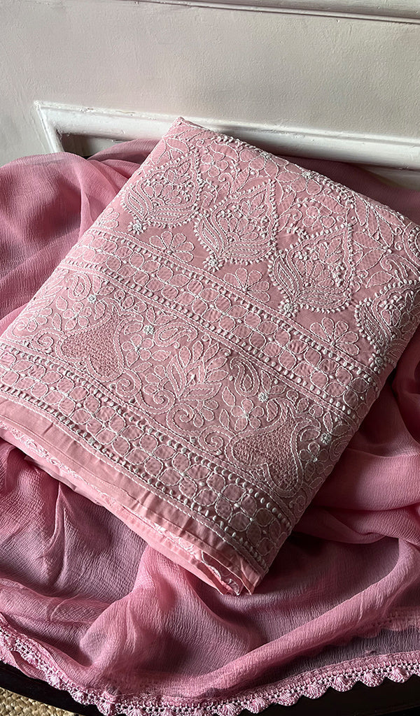 Beautiful Pure Cotton Pure Handcrafted Chikankari Suit
