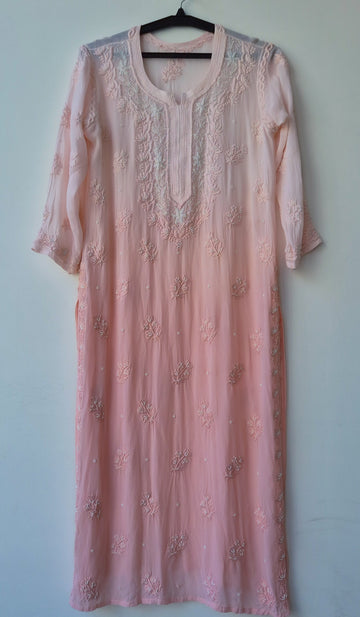 Noori Pearls Restock Premium Georgette Chikankari And Cutdana Embroidery (pre booking)