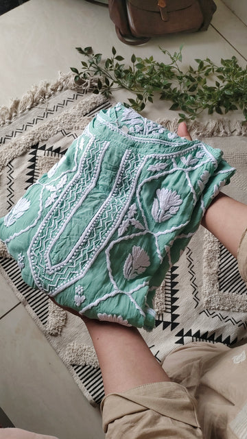 Tulip Beautiful Premium crepe silk Pure Handcrafted Tunic