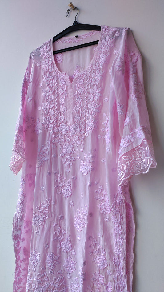 Pinkish Adaya Rose New Wedding Luxurious Collection Premium Silk Co-ord Set (Limited Edition)