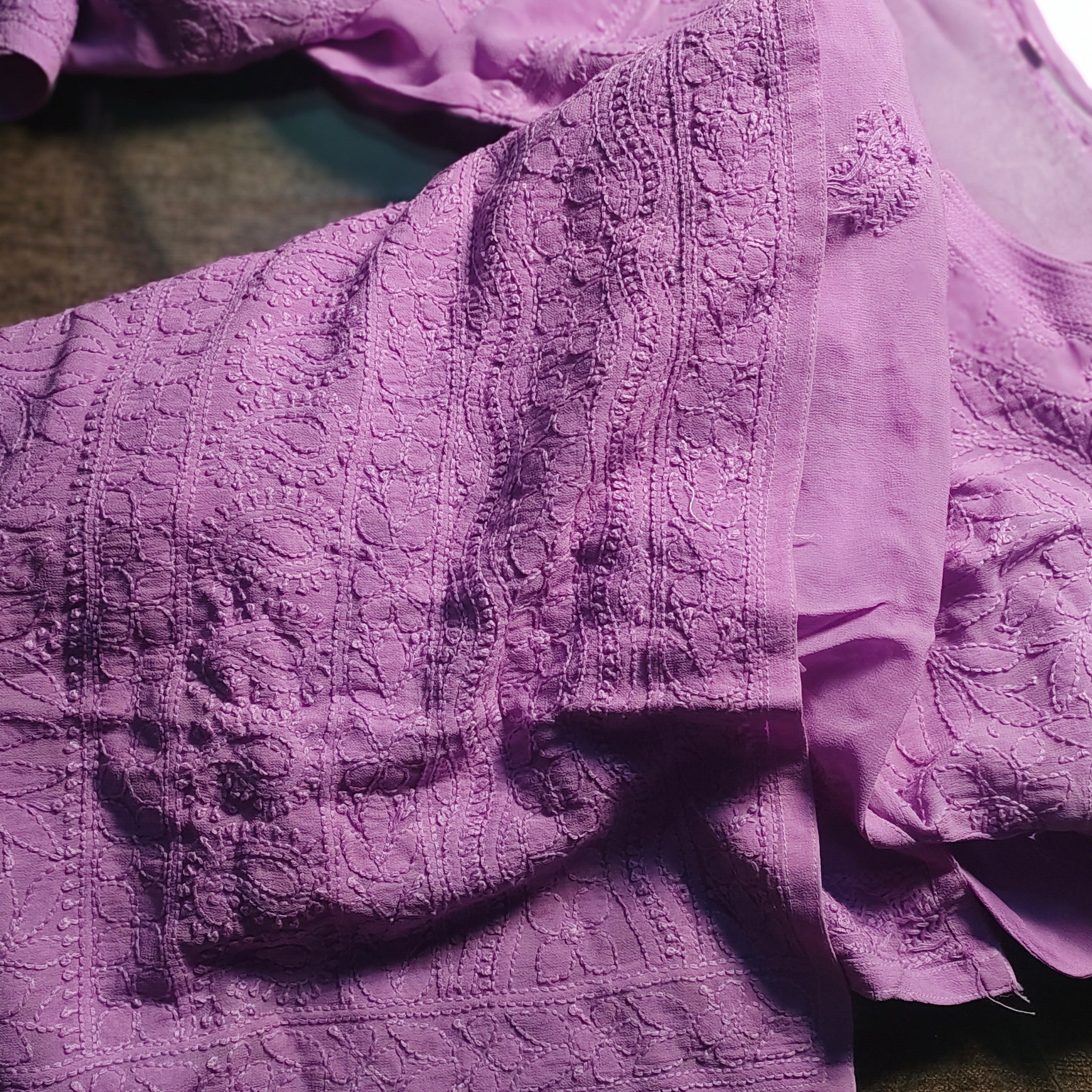 Noori Unique Design Sharara Chikankari Kurta Set