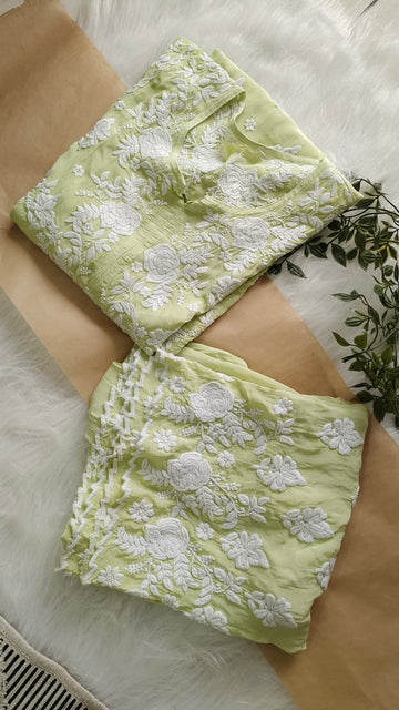 Azhel Co-ord Set With back And Sleeves Embroidery Special (One Creation)