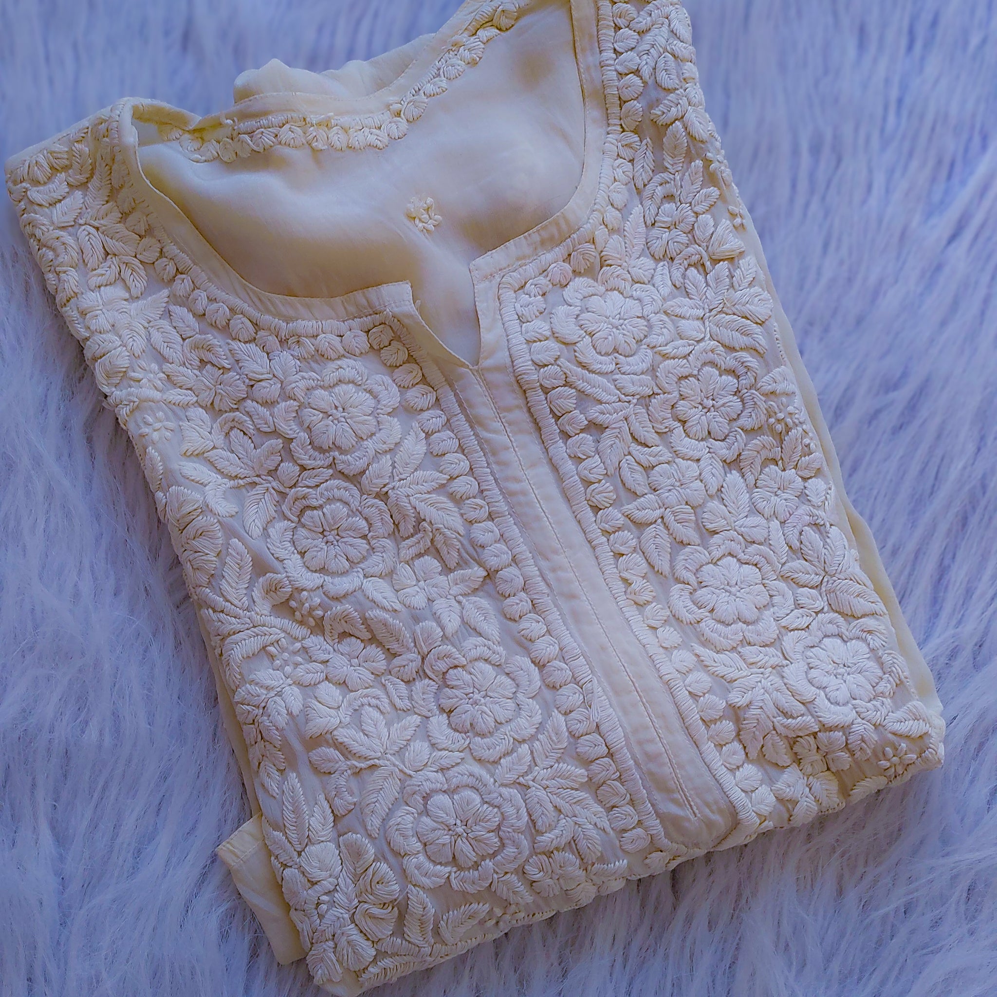 Adaya Neer Premium Silk Chikankari Long Kurtas