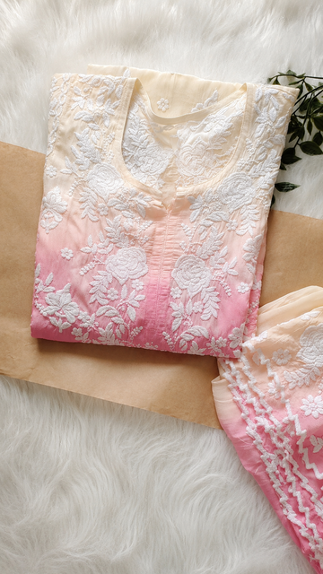 Azhel  Co-ord Set With back And Sleeves Embroidery Special (One Creation)