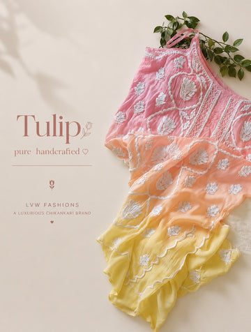 Tulip Beautiful Premium crepe silk Pure Handcrafted Tunic