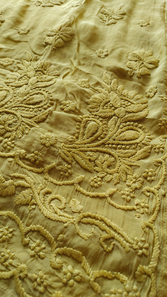 Meer Premium Soft Skin Breathing Silk Chikankari Kurta