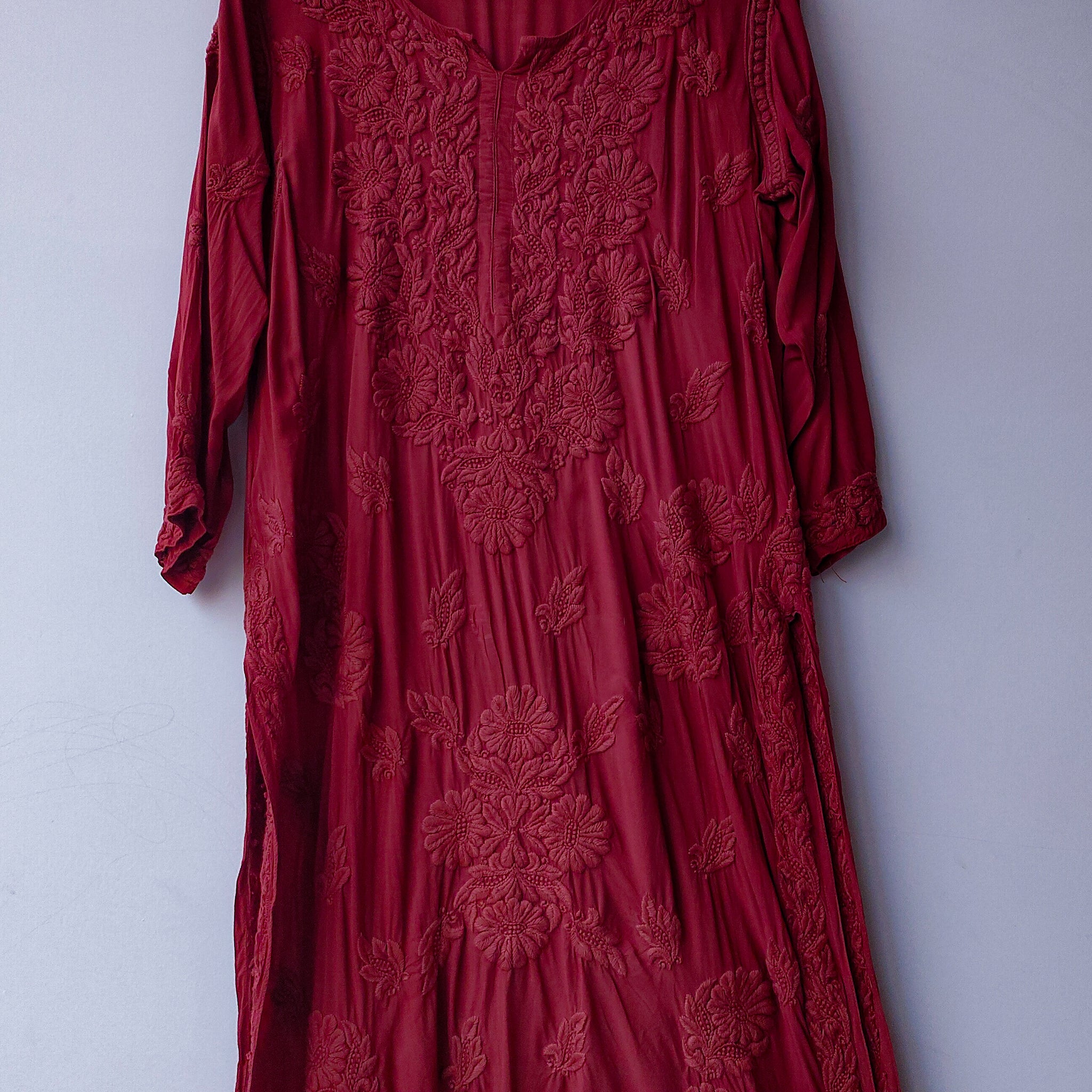 Rose vale Premium Modal Soft Cotton Chikankari Kurta