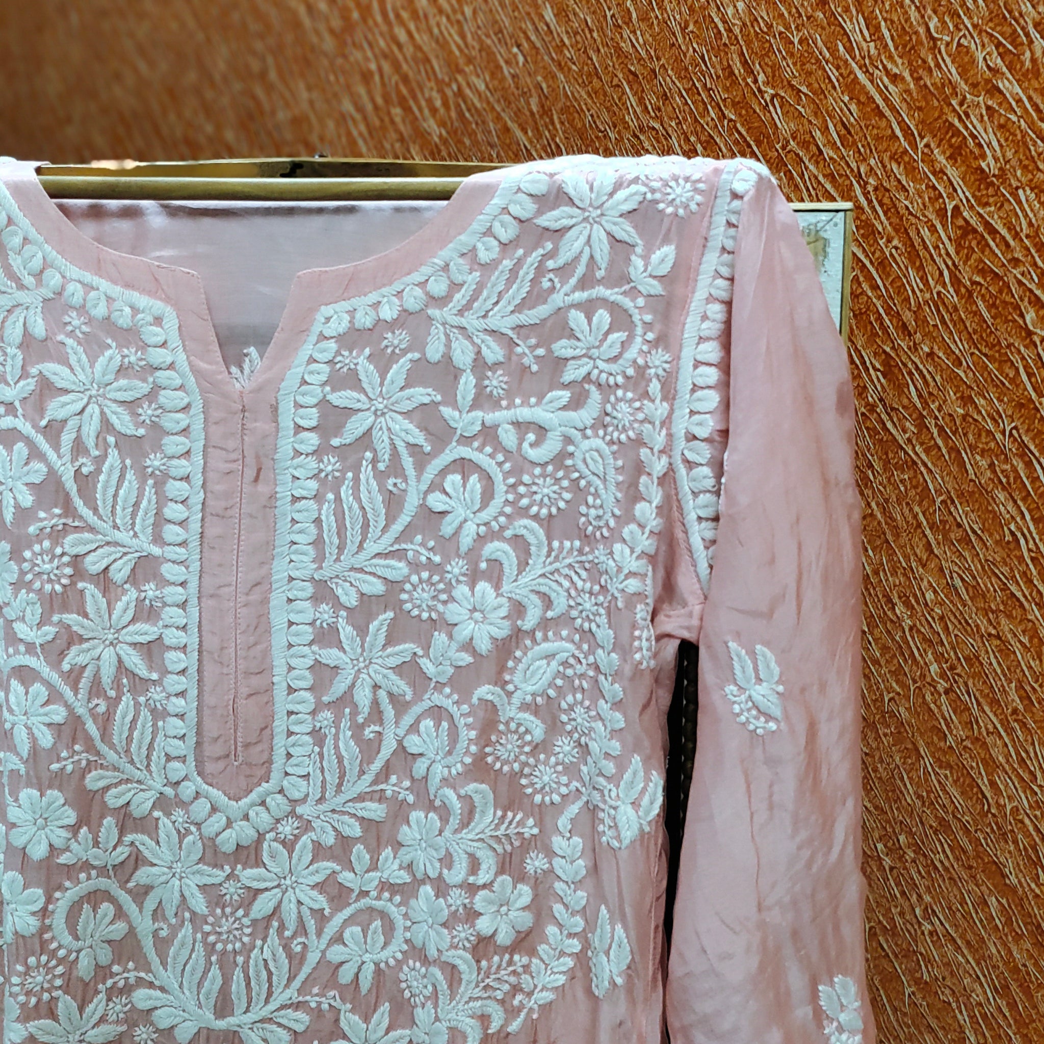 Arohi Premium Silk Luxurious Look Chikankari Kurta