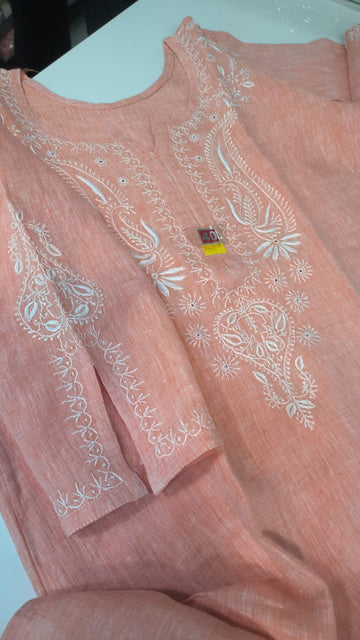 Premium Soft Lenin Kurta Pure Handcrafted
