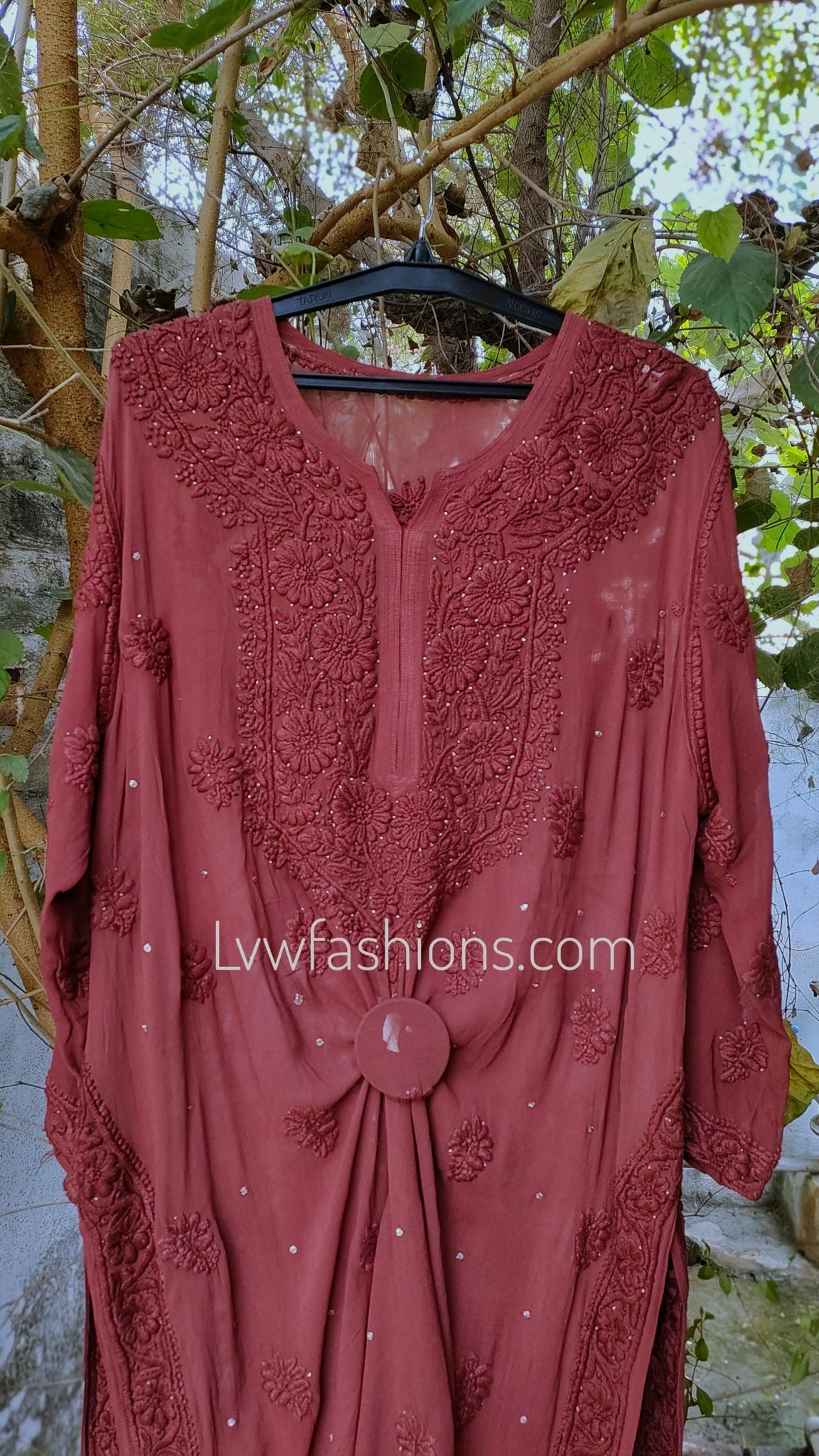 Beautiful Oversized  Brownie Kurta Premium Georgette