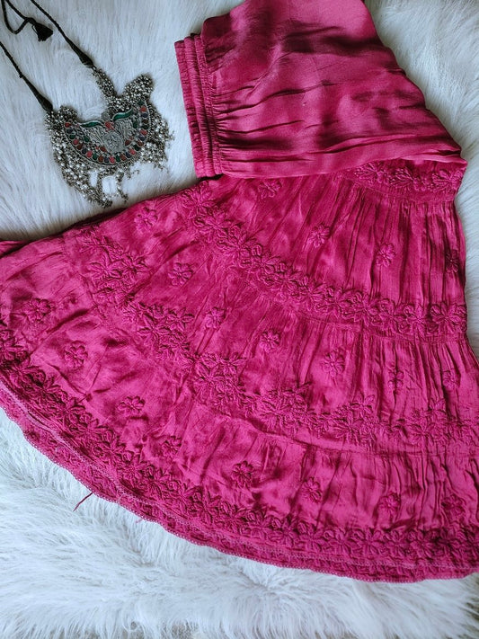 Luxury Look Shining Muslin Silk Gharara Set