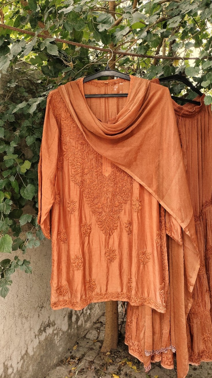 Pazeb Premium Muslin Gharara Set