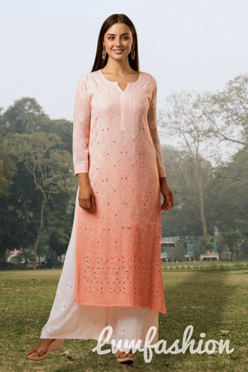 Premium Georgette 2 Piece Set Of Kurta & Plazzo