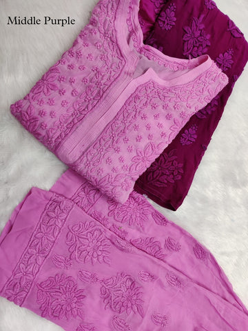 Adaya Shades 3 Piece Set Restock Premium Georgette Kurta set