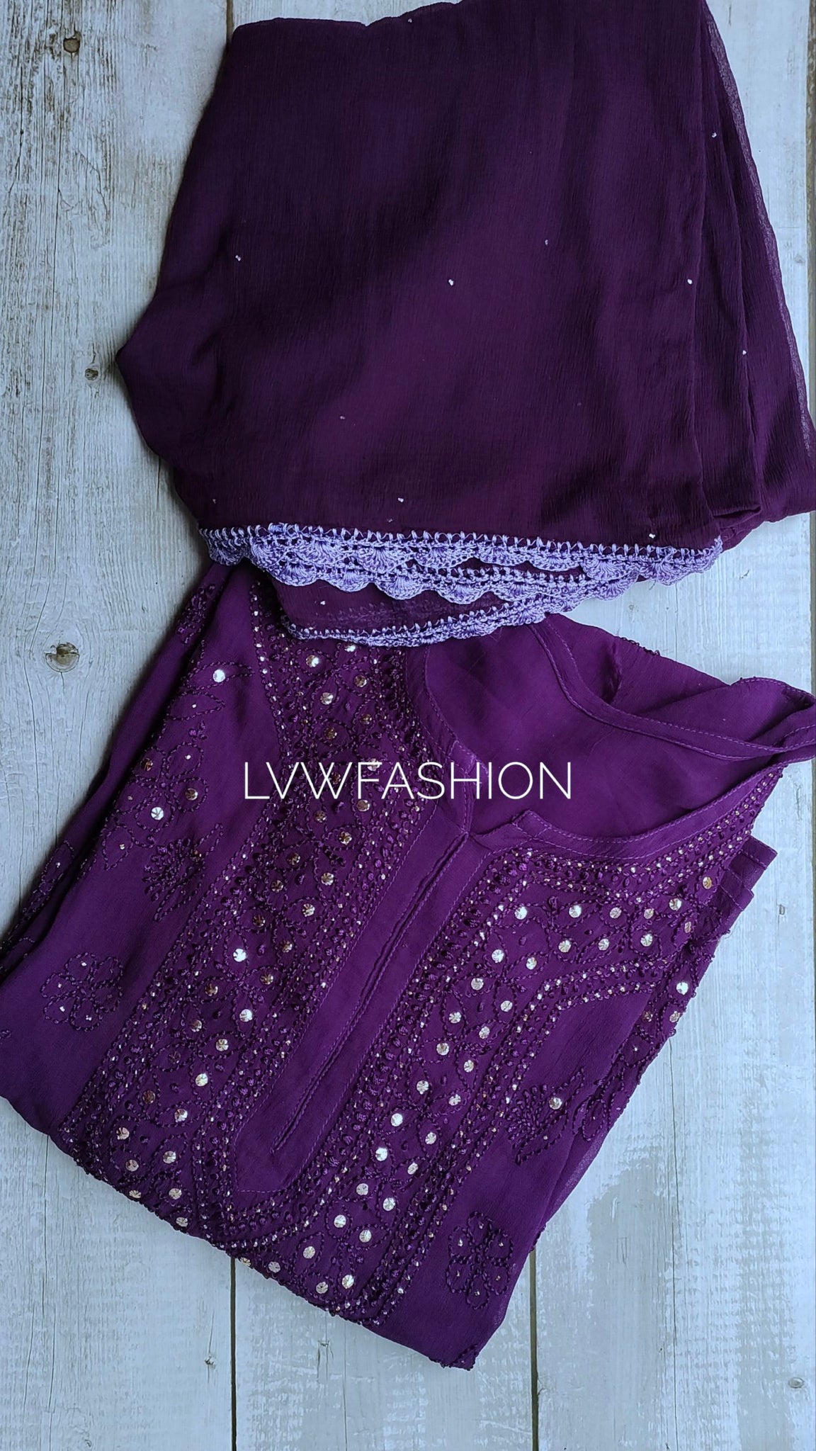 Resham Kurtas With Duptaa Premium Georgette