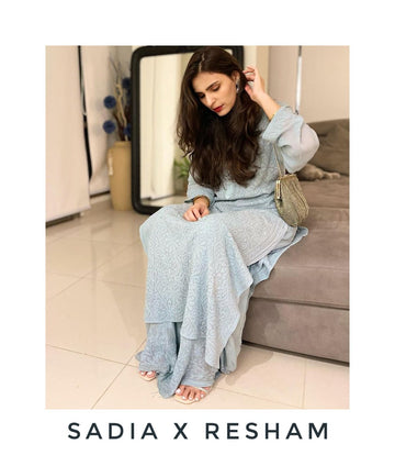 "Resham" Premium Georgette 3 Piece Set Including Duptta
