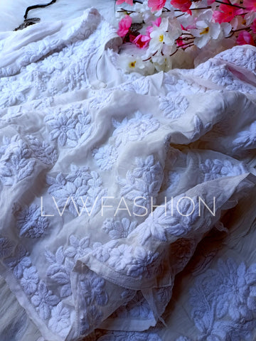 "Adaya" Premium Georgette Only Kurta with Slip 
with Beautiful Shades