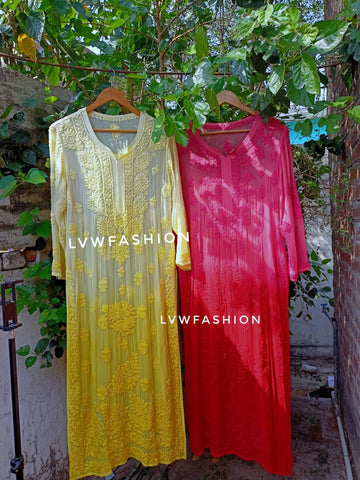 "Adaya Rang" Premium Georgette Long Kurtas