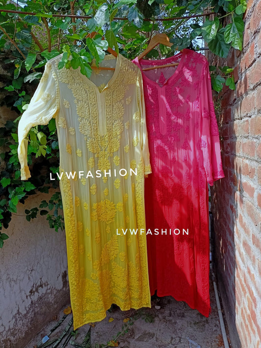 "Adaya Rang" Premium Georgette Long Kurtas