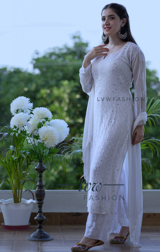 Premium Pure Georgette 3 Piece Set Inner include