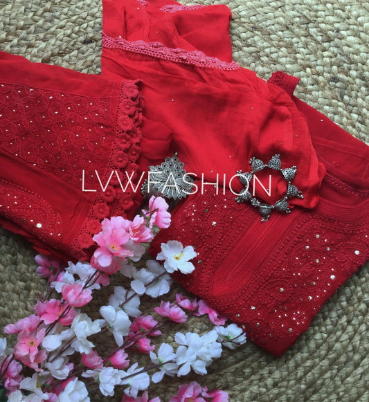 smokin hot Premium Georgette 3 Piece Set