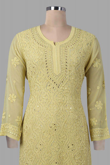 Beautiful Fawn Premium Georgette 3 piece set