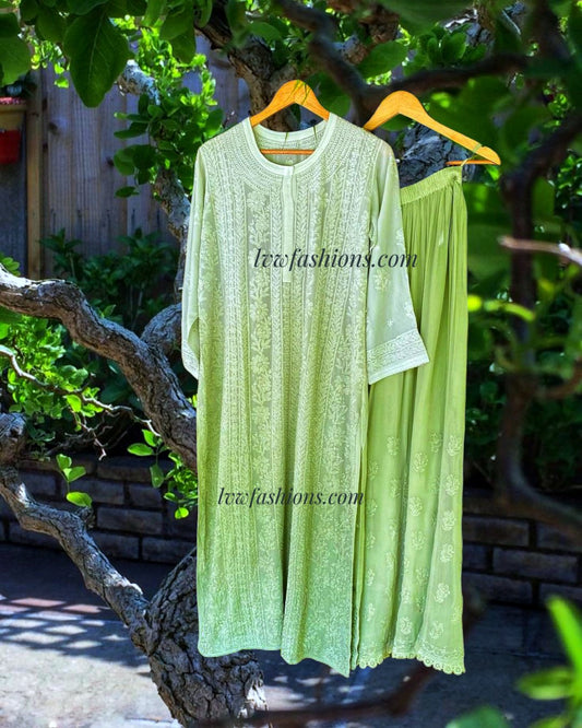 Premium Luxury Ombre Dyed Kurta Sharara Inner set
