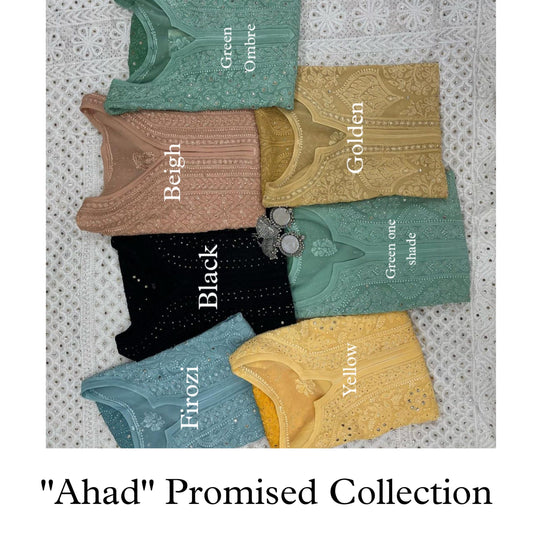 "Ahad" Premium Georgette Kurtas With Slip