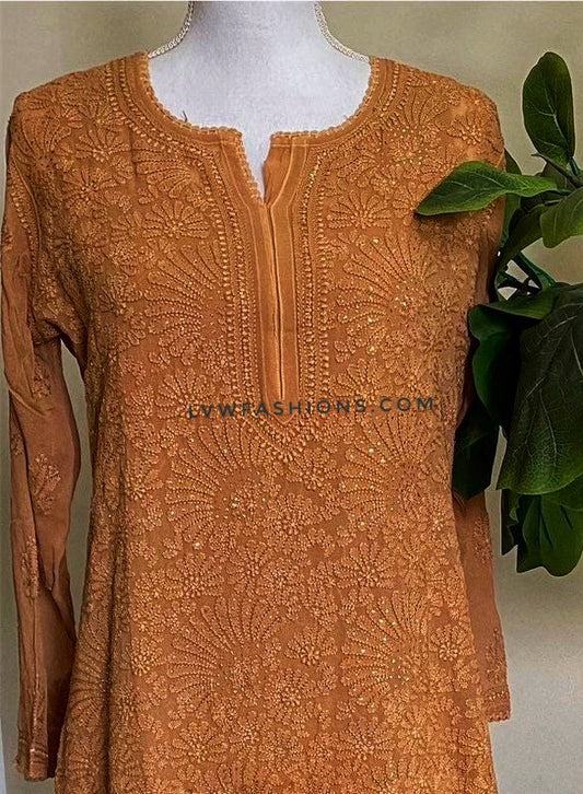 Premium Luxury Kurta With Chikankari & Heavy Mukaish Add On