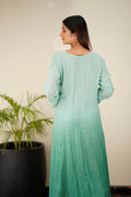 Luxurious Resham Chikankari Anarkali set by LVW Fashion with intricate embroidery, full-length design, and matching dupatta.