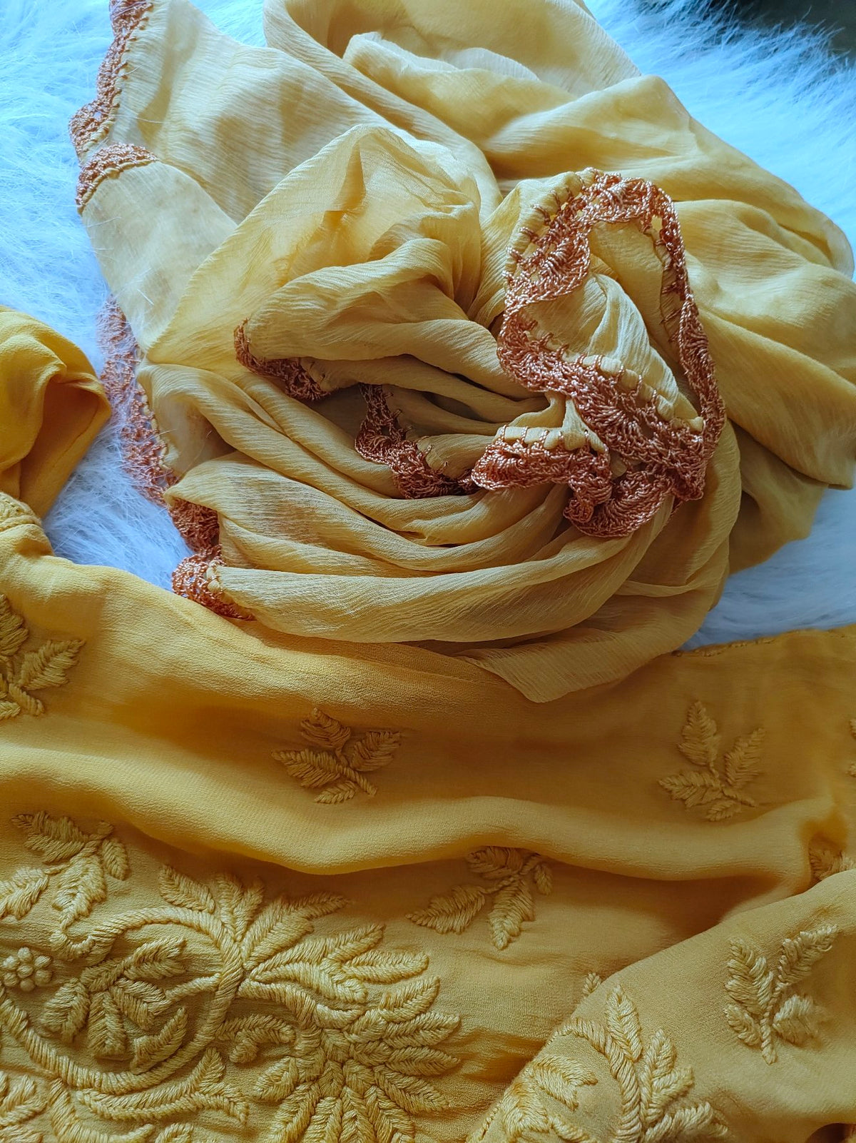 Mahira Premium Georgette Chikankari Palazzos Set by LVW Fashion, featuring intricate embroidery and a comfortable fit.