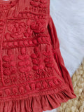 Luxurious Pakizah Silk Chikankari Anarkali Dress by LVW Fashion featuring intricate embroidery and a flowing silhouette.