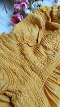 LVW Fashion Luxurious Pakizah super soft silk chikankari tunic with intricate embroidery, stylish traditional Indian attire.