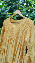 Pakizah super soft silk Chikankari tunic by LVW Fashion featuring intricate embroidery and luxurious design, size XL with 48-inch chest.
