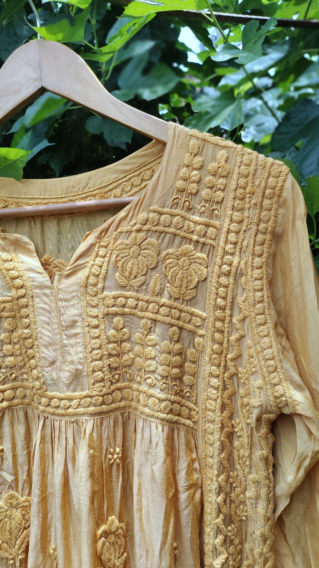 Pakizah super soft silk Chikankari tunic by LVW Fashion, luxurious stylist design with intricate embroidery and elegant fit.