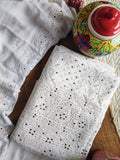 Luxurious white premium georgette unstitched Chikankari 3-piece set with pure Glaza cotton bottom, by LVW Fashion Luxurious Chikankari.