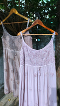 Grey Cheese Tulip Premium Georgette Tunic by LVW Fashion with intricate Chikankari and matching gharara dupatta.