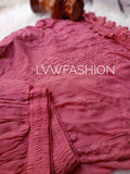Luxurious LVW Fashion Chikankari 3-piece set with premium ombre dye and inner, showcasing intricate embroidery and elegant fabric.