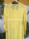 Blue premium georgette 3-piece set with intricate Chikankari and Kamdani embroidery by LVW Fashion Luxurious Chikankari.
