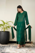 Heer Premium Georgette Chikankari Sharara Set by LVW Fashion, featuring intricate embroidery and a unique design full-length ensemble.