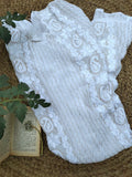 Luxurious LVW Fashion Luxurious Chikankari Kurta Set with pearls, Kasab embroidery, and silk slip in premium georgette fabric.