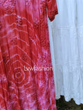 Elegant Meer Tie Dye Kurta Gharara set by LVW Fashion featuring premium georgette fabric and intricate Chikankari embroidery.