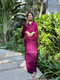 Mulberry Luxurious Gharara Set by LVW Fashion in premium georgette with intricate chikankari embroidery, featuring kurta and dupatta.