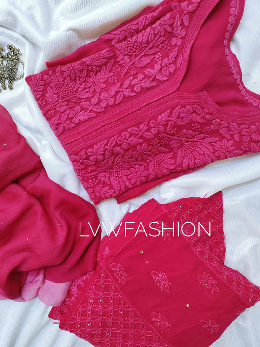 Meer Premium Georgette 3 Piece Set New
