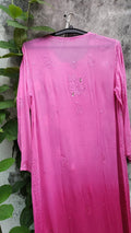 Mehak Premium Georgette Chikankari Kurta Set with Resham embroidery by LVW Fashion, showcasing intricate hand-embroidery and elegant fabric.