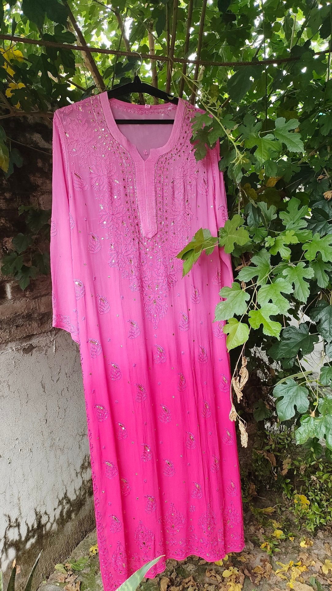 Mehak Premium Georgette Resham Embroidery Chikankari Kurta Set with intricate embroidery, from LVW Fashion Luxurious Chikankari collection.
