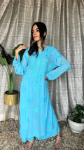 LVW Fashion Luxurious Chikankari Motihar Eid Edit premium georgette sharara set with intricate embroidery, featuring a kurta and matching sharara.