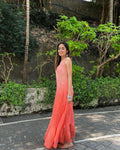 Luxurious Tulip Premium Georgette Skirt Set by LVW Fashion featuring intricate Chikankari embroidery and stylish design.